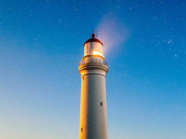 Woman enjoying mountain view